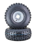 Set of 4 WANDA ATV Golf Cart Tires & Wheels 22.5X10-8 4PR with 4x4" Silver Wheel