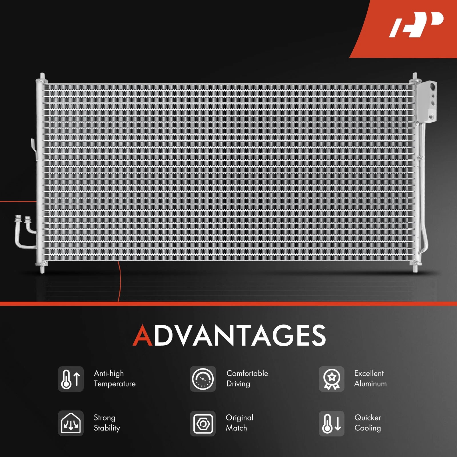 A/C Condenser with Bracket for Nissan Murano (2003-2007)