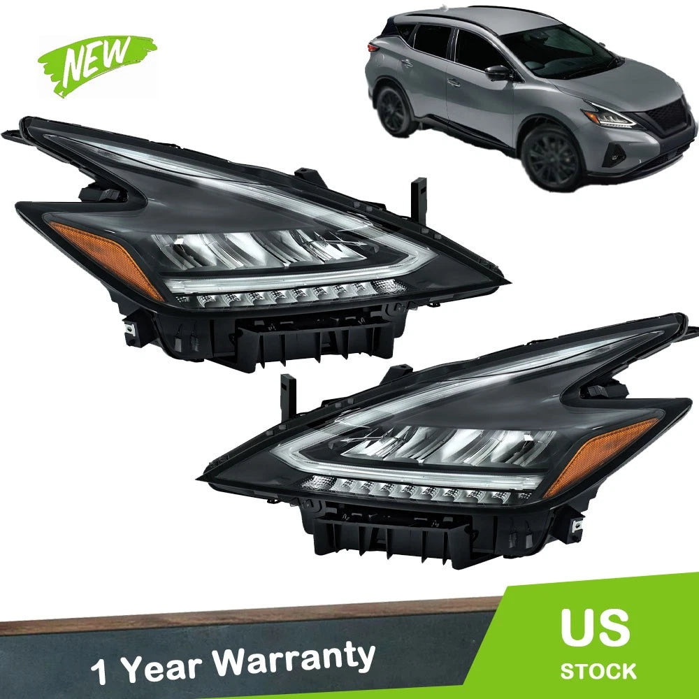 Full LED Headlamps for Nissan Murano (2022–2023) Left+Right Assembly