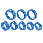 7pcs Aluminum Alloy AC Switch Knob Cover Ring Trim for Ford F-150 (2021–2022)