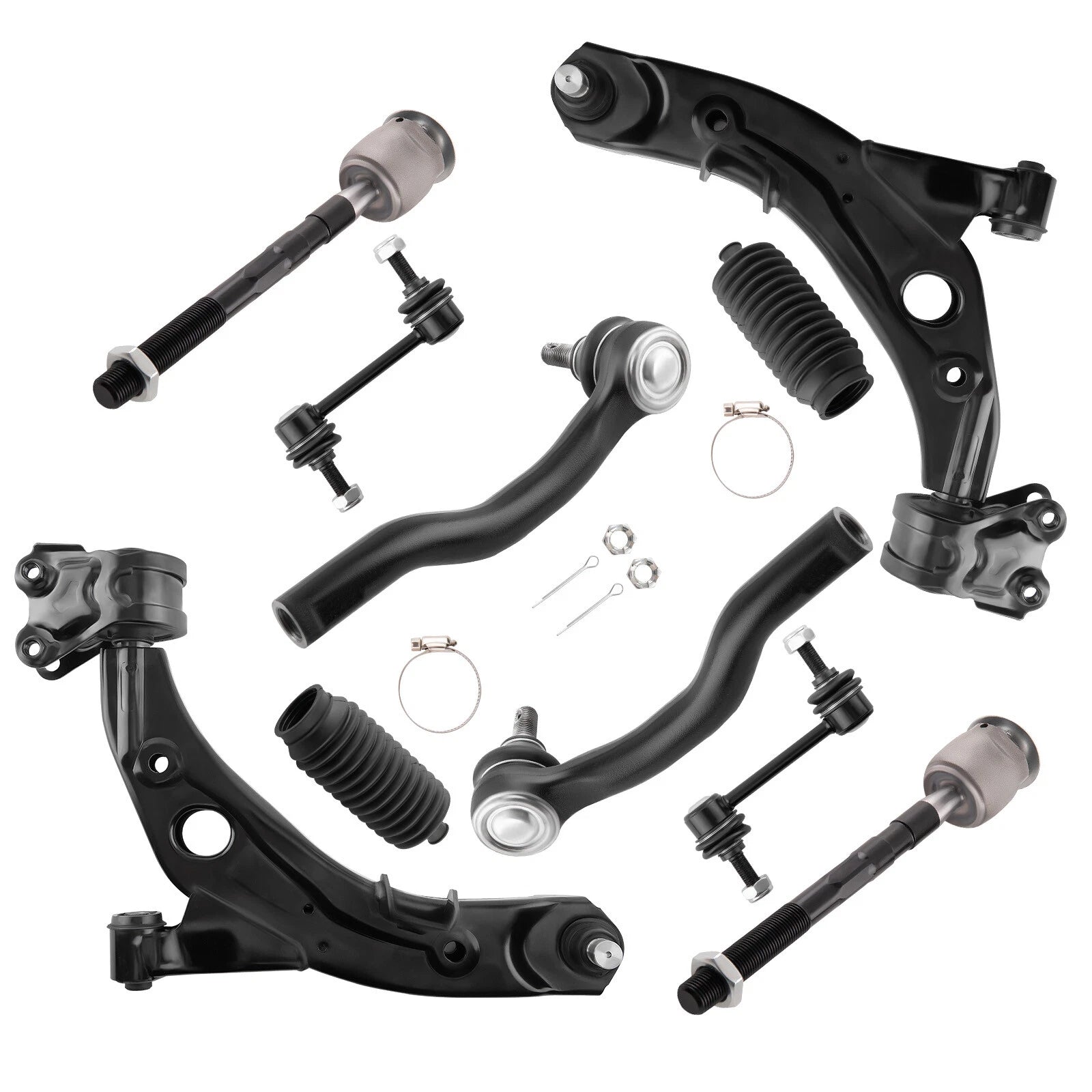 10x Front Lower Control Arms Sway Bar Link Kit for Ford Edge Lincoln MKX (2007–2014)