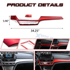 ABS Center Console Dash Panel Decor Trim for Honda Accord 2018-2022