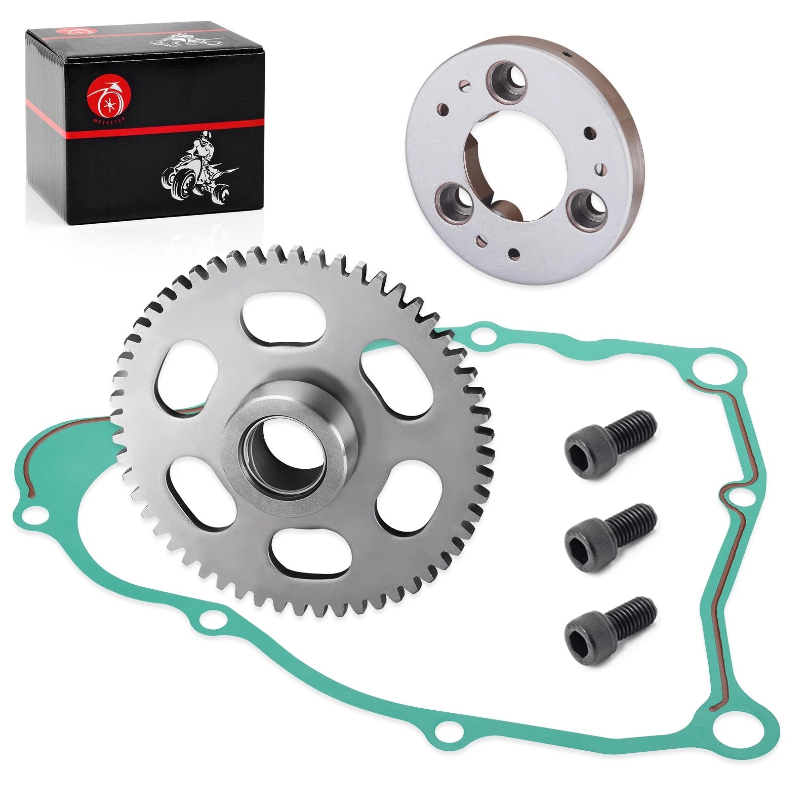 Starter Clutch Idler Gear w/Gasket for Yamaha Bear Tracker 250 (1999–2004)