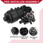 Engine Oil Filter Base Housing Assembly with Seals for Audi A6 A7 (2012–2018) No.059115389K
