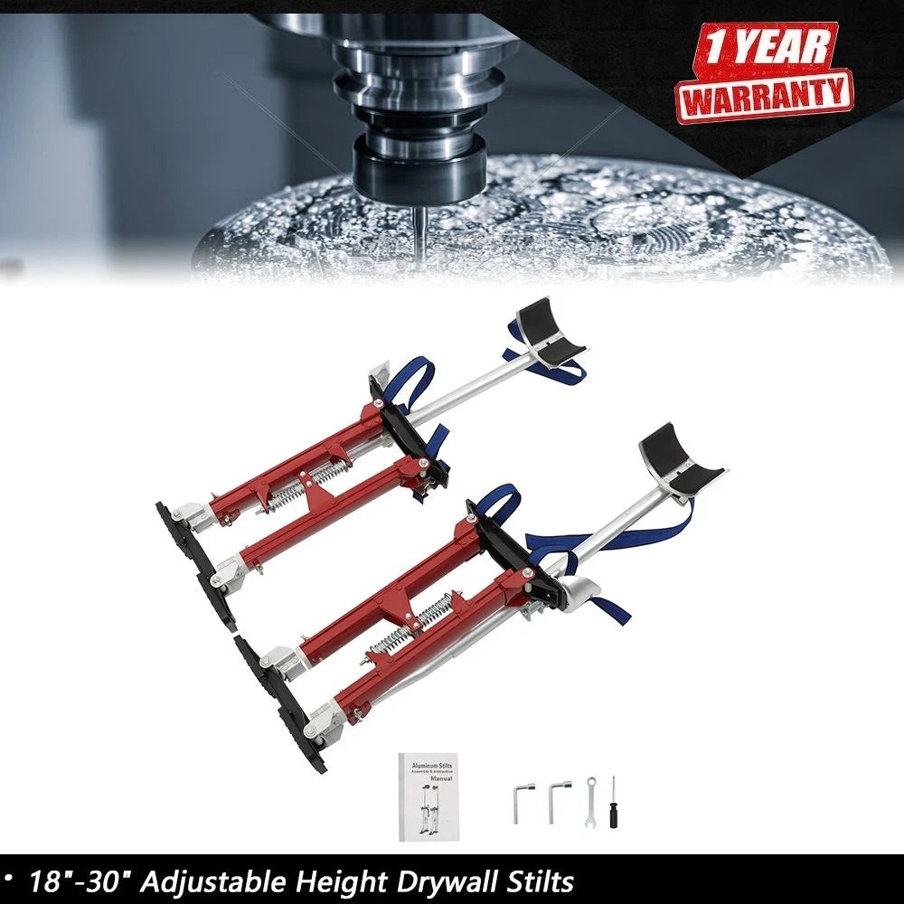 Adjustable Height Aluminum Painting Stilts for Drywall (18"-30")