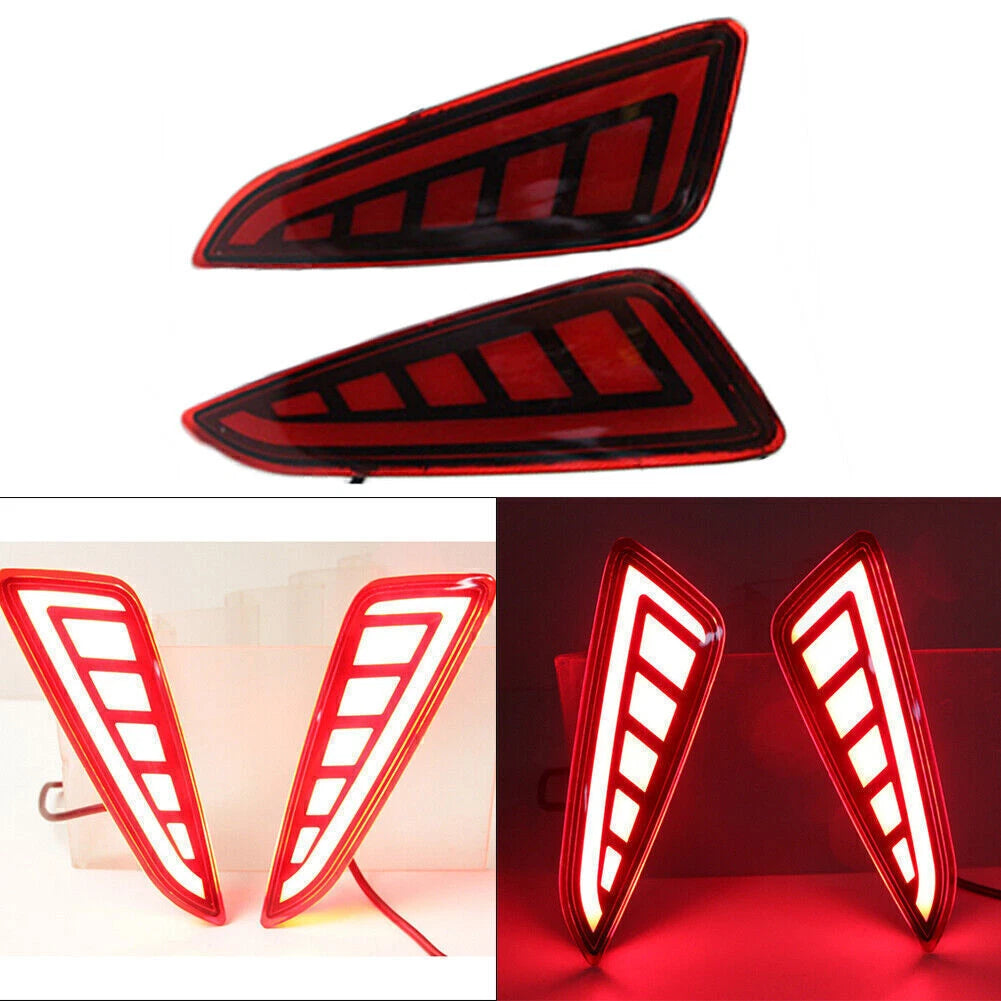 2X LED Rear Bumper Lights Taillights for Toyota CHR (2017–2018)