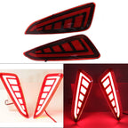 2X LED Rear Bumper Lights Taillights for Toyota CHR (2017–2018)