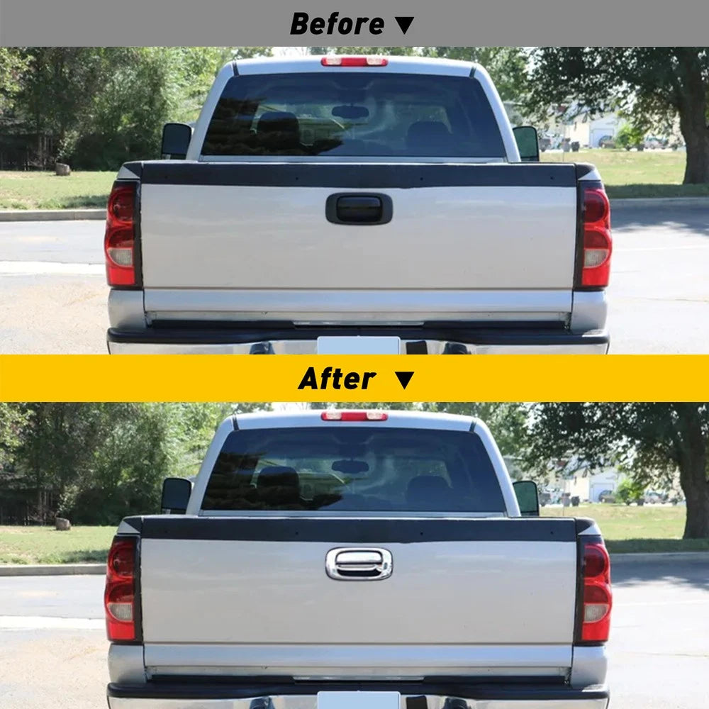 Chrome Tailgate Handle Cover for Chevy GMC Sierra Silverado 1500 (1999-2006)