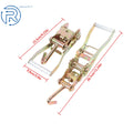 8 PCS Ratchet Tie Down Straps 2" WLL 1000lbs Steel J-Hook for Trailer
