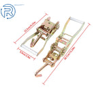8 PCS Ratchet Tie Down Straps 2" WLL 1000lbs Steel J-Hook for Trailer
