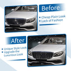 Front Upper Bumper Grille for Mercedes-Benz E300 (2009–2013) Black