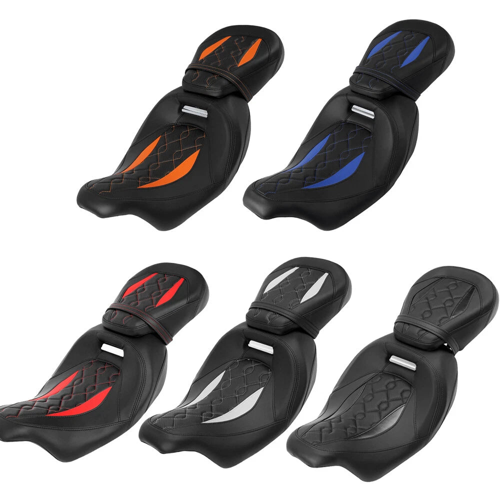 Passenger & Driver Seat for Harley Touring CVO Road King Street Glide (2009–2023)