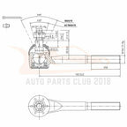 Front Ball Joints Tie Rods Pitman Idler Arm Kit for Lincoln Town Car (1991–1994)