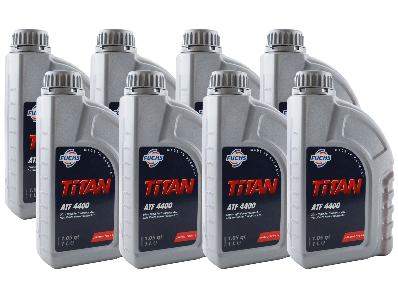 Set of 8 Fuchs TITAN ATF 4400 Auto Trans Fluid 1L for Audi BMW Jaguar LR VW
