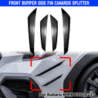 Set of 4 Front Bumper Side Fin Canard Splitters for Subaru WRX STI (2022–2023)