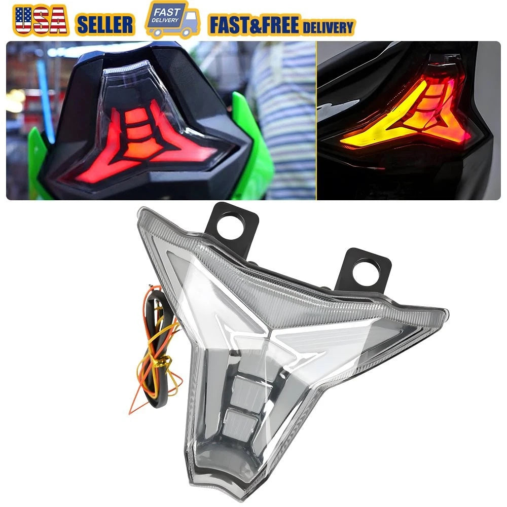 Smoke Integrated LED Tail Light Turn Signals for Kawasaki Ninja 400 (2018–2023)