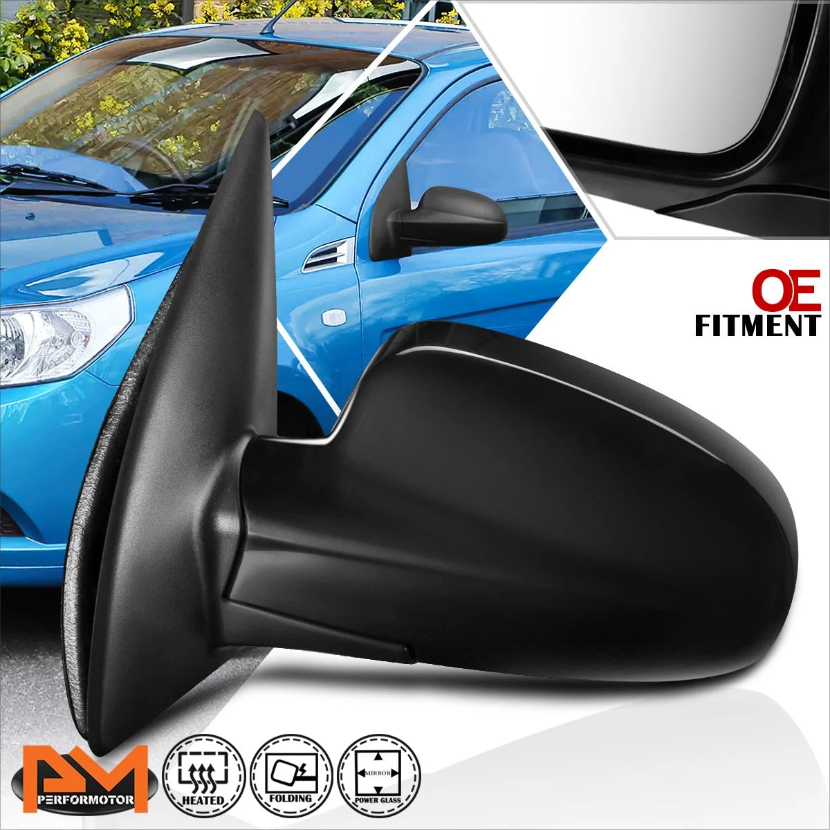 OE Style Powered Heated Side Door Mirror for Chevy Aveo 5/Pontiac G3 (2009–2011)