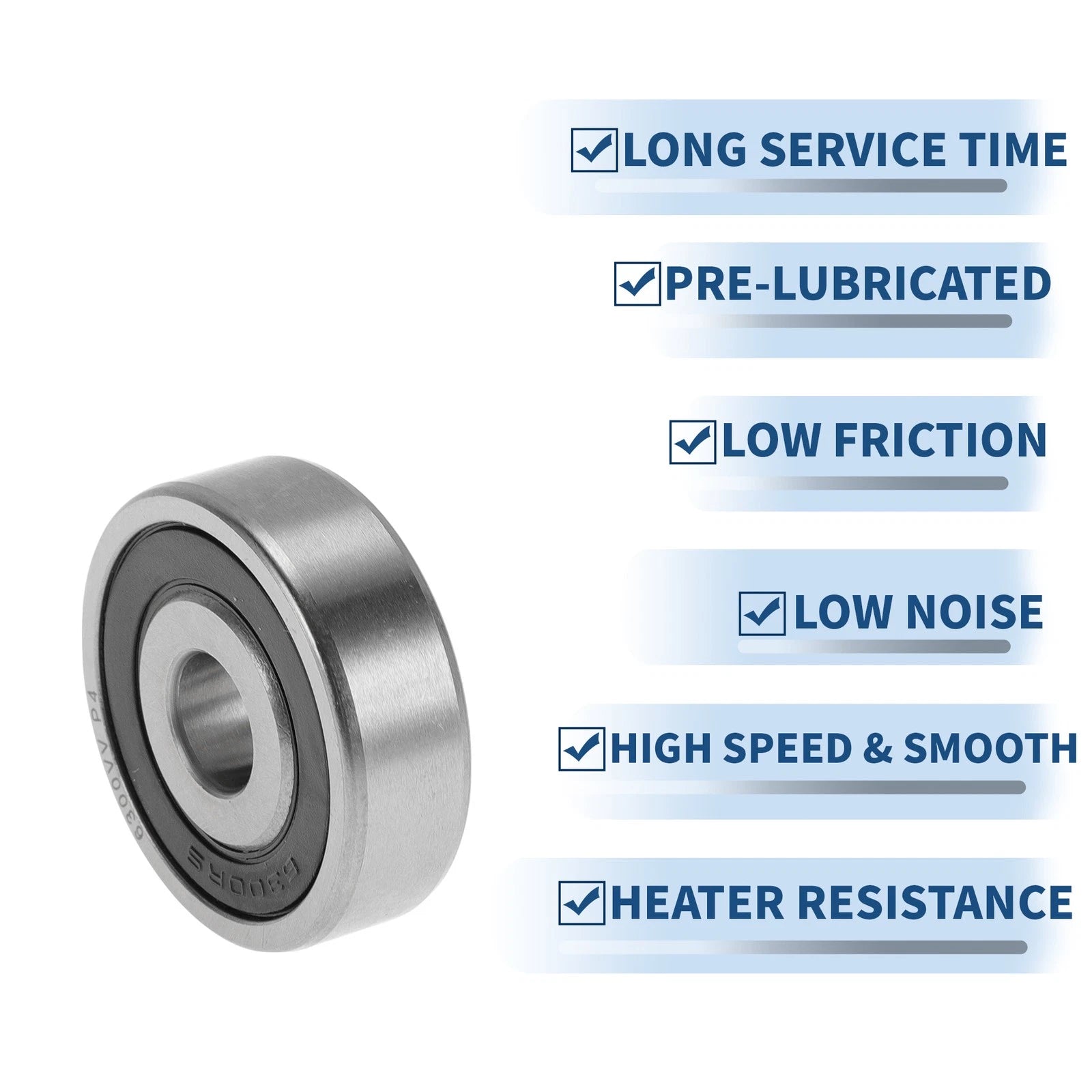 Deep Groove Ball Bearing 10x35x11mm for Various Models (6300VV)