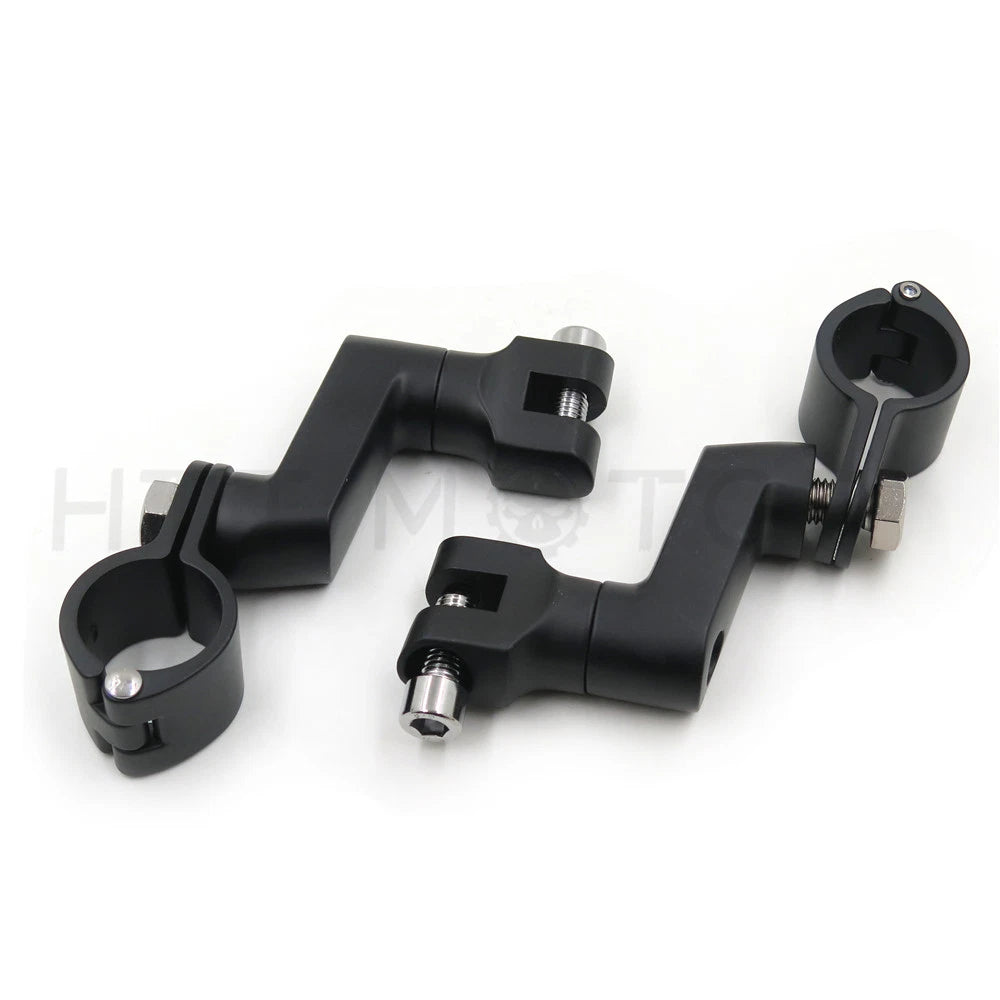 Chrome 1.5" 38mm Highway Engine Crash Bar Footrest Pegs for Harley