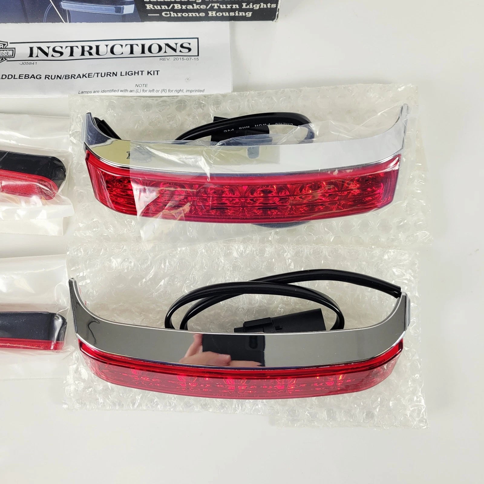 Electra Glo LED Saddlebag Run/Brake/Turn Lamp Kit for Harley FLH (2014–2023)