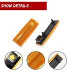 2X Amber Lens Side Corner Marker Lights for Chevy S10 GMC Jimmy S15