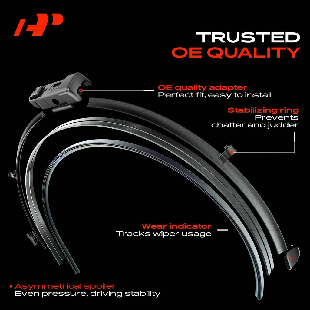 2x Windshield Wiper Blades for BMW X1 (2016-2024)