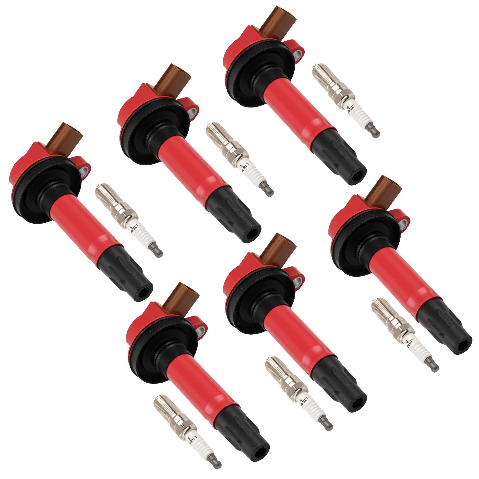 Ignition Coil Spark Plug Set of 6 for Ford Explorer Flex 3.5L V6 (2013–2019)