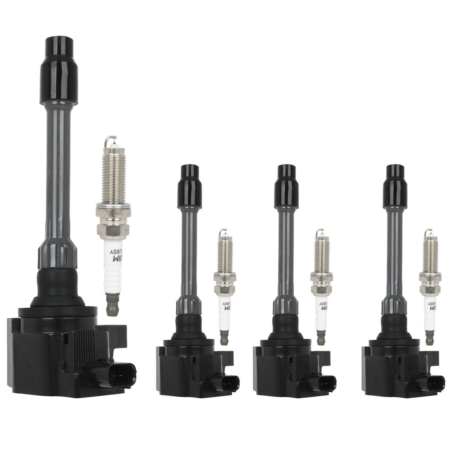 Set of 4 Ignition Coils & 4 Spark Plugs for Honda Civic CR-V L4 1.5L (2017–2020)