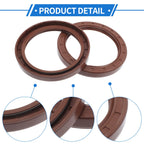 Set of 2 Oil Seal Rotary Shaft Seal FKM Rubber 85x110x12mm