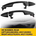 Set of 2 Black Outside Door Handles for Toyota Corolla (2014–2019)