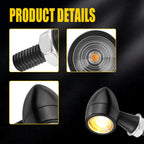 LED Bullet Mini Turn Signal Light for Bobber Cafe Racer