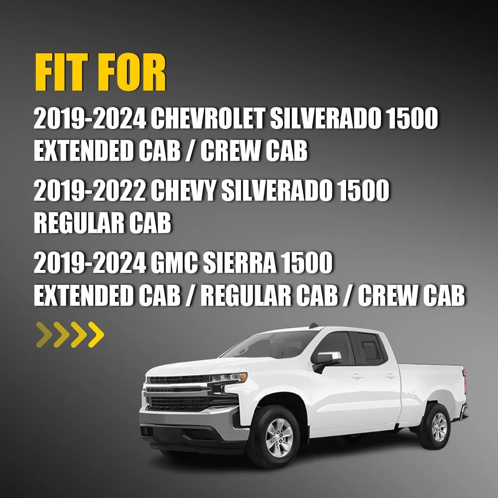 Power Heated Mirror Glass for GMC Sierra Silverado 1500 (2019–2024)