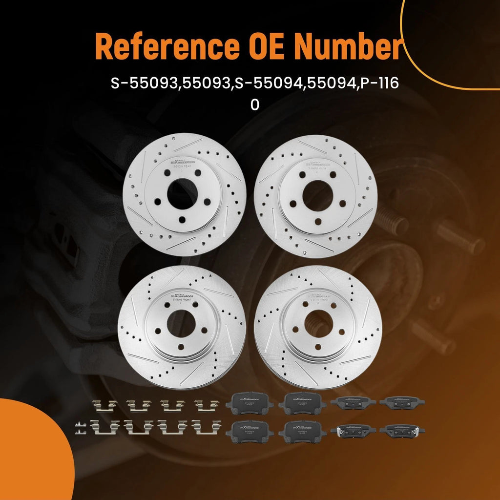 Brake Rotors and Pads Set for Chevrolet HHR (2006-2011)