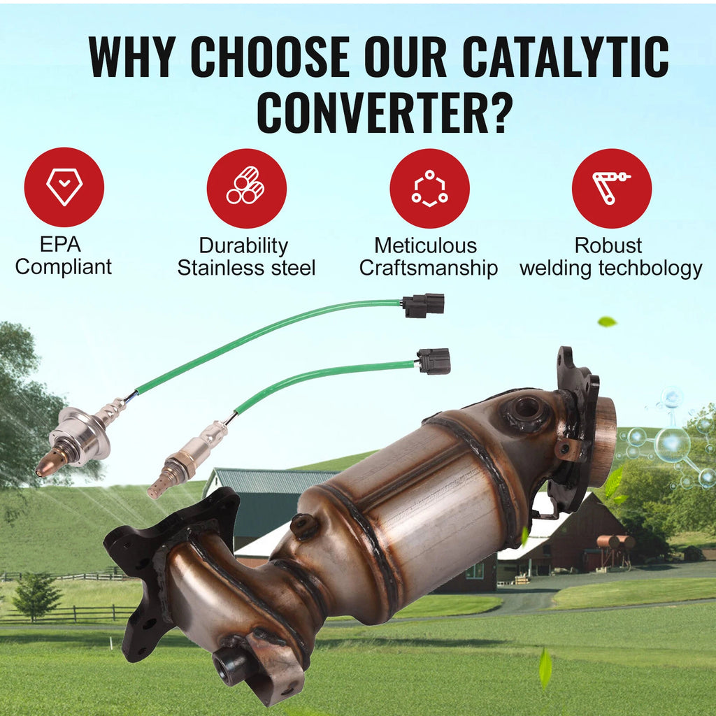 Catalytic Converter with O2 Sensor for Honda Accord (2008–2012) & Acura TSX (2009–2014)