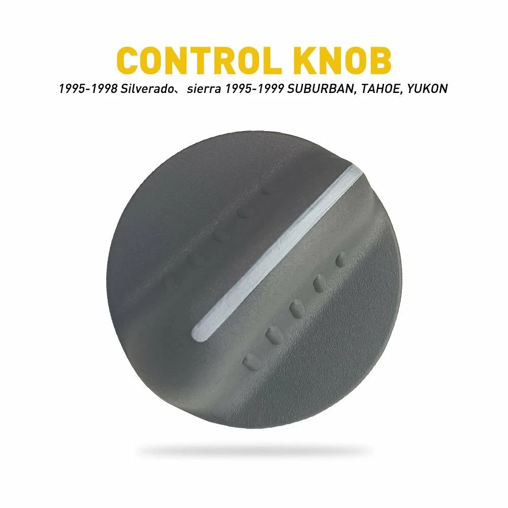 Heater A/C Control Knob for Chevrolet Suburban Tahoe Sierra (1995–1998)