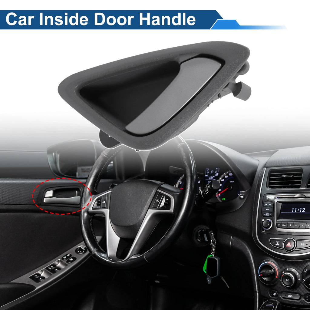 Front Driver Side Interior Door Handle for Chevrolet Sail (2010–2014) Gray Chrome
