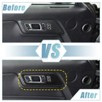 2X Side Door Handle Bowl Cover Trim for Ford Mustang (2015–2021) Black
