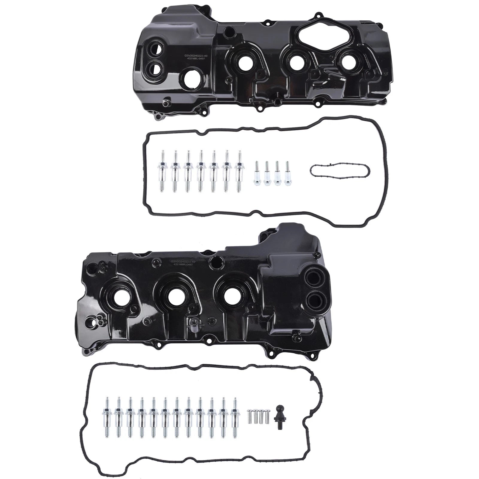 Aluminum Valve Cover Set w/Gasket for Ford F-150 Transit-150 250 350 (2015–2023)