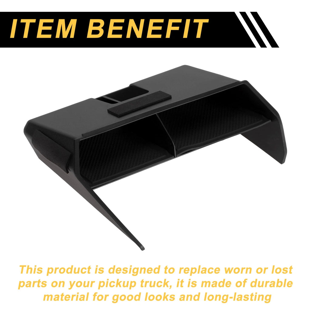 Center Console Armrest Organizer Tray for Audi A3 8Y (2021–2024) Black Plastic