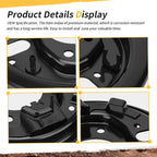Front Brake Drum Plate Cover Shoes Cylinder Kit for Yamaha Kodiak 400 (1993–1998)