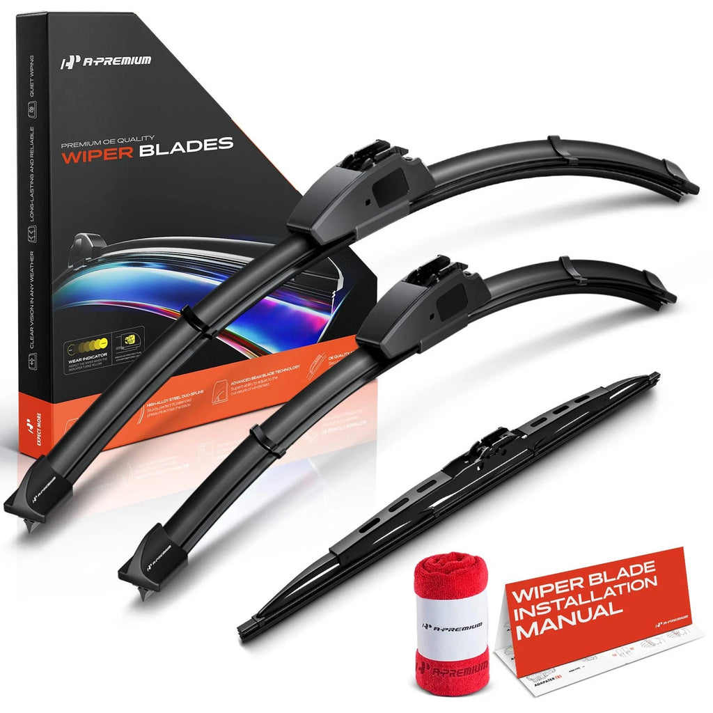 Set of 3 Windshield Wiper Blades for Nissan X-Trail (2005–2006)