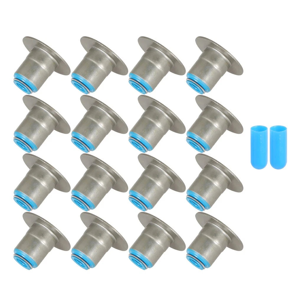 Set of 16 Valve Stem Seals for GMC Chevrolet 4.8 5.3 5.7 6.0 (2000–2023)