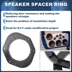 Set of 4 Speaker Spacer Rings for Toyota 6x9" to 6.5"