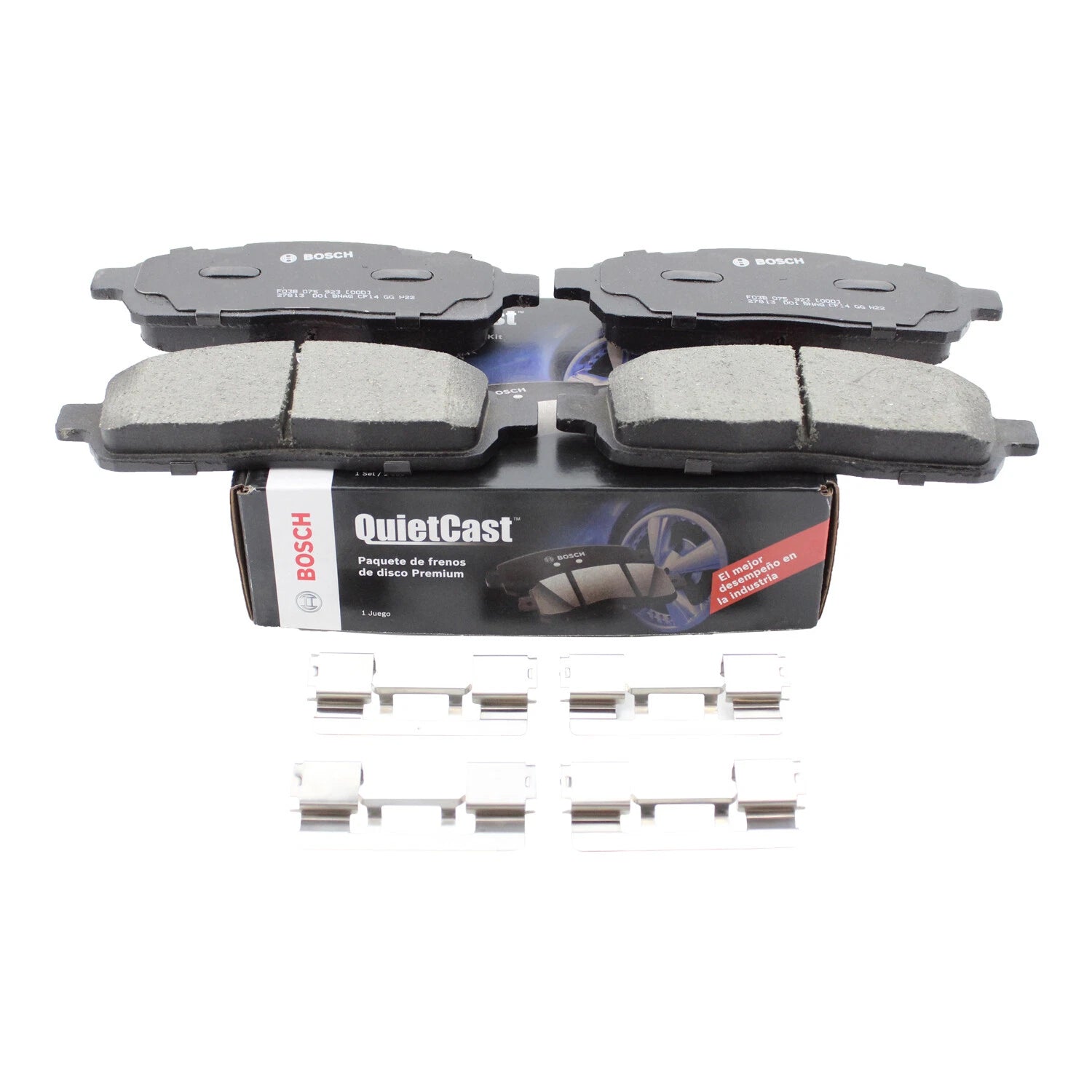 Bosch QuietCast Front Ceramic Slotted Brake Pads for Ford F-150, Lincoln Mark LT (2004–2008)