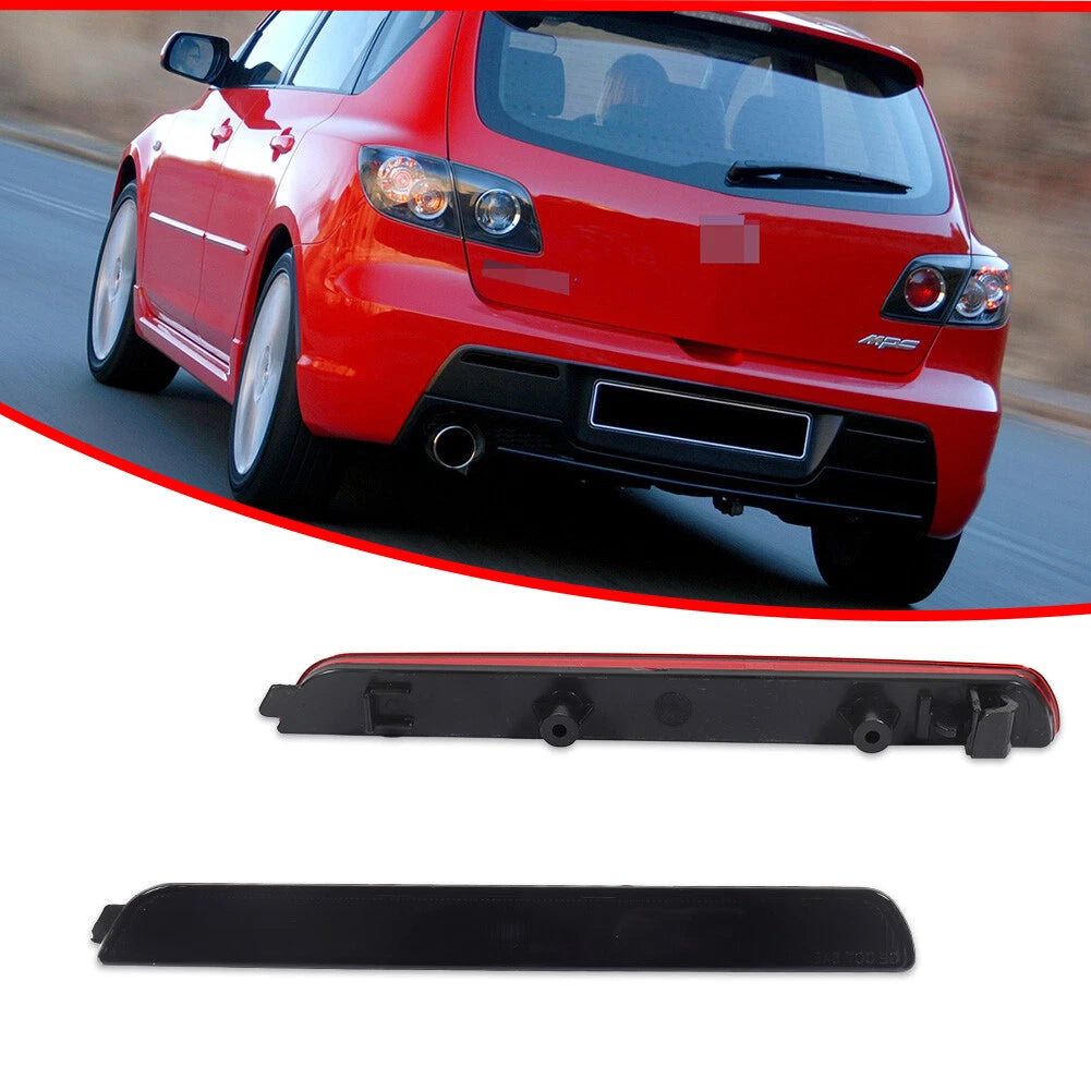 2X Smoked Lens Rear Bumper Reflector Lights for Mazda3 Axela (2004–2009)