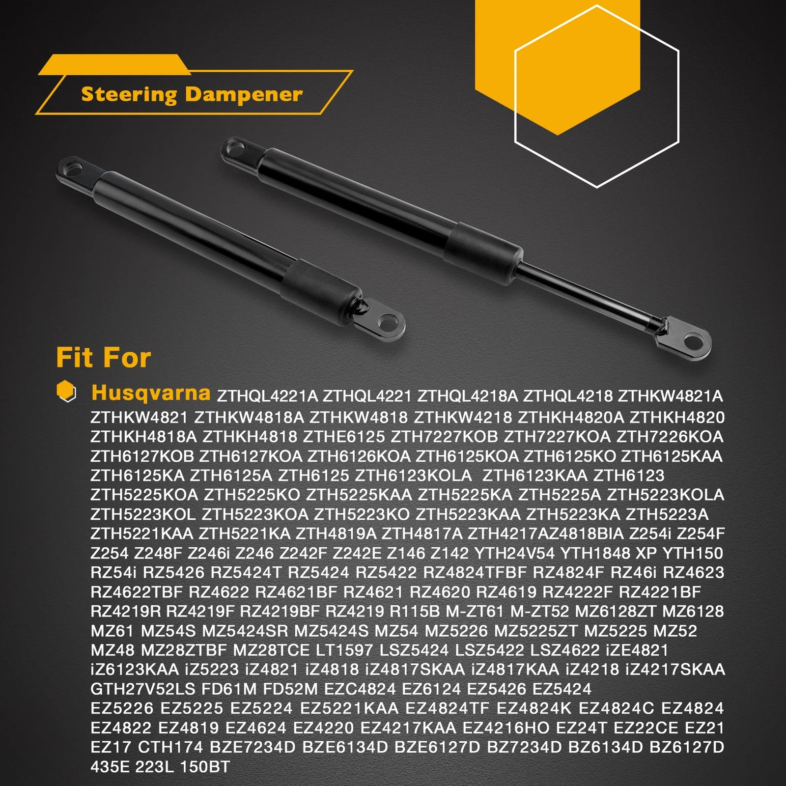 Steering Shock Dampers for Husqvarna BZ EZ MZ RZ Poulan RedMax Mowers (539102720)
