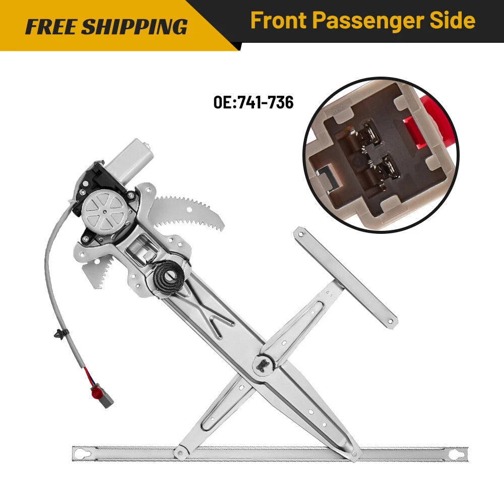 Power Window Regulator w/ Motor for Honda Civic (1996–2000)