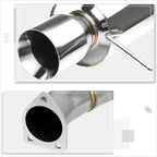 4" Rolled Tip Catback Exhaust Muffler for Mitsubishi Eclipse GT (2000–2005)