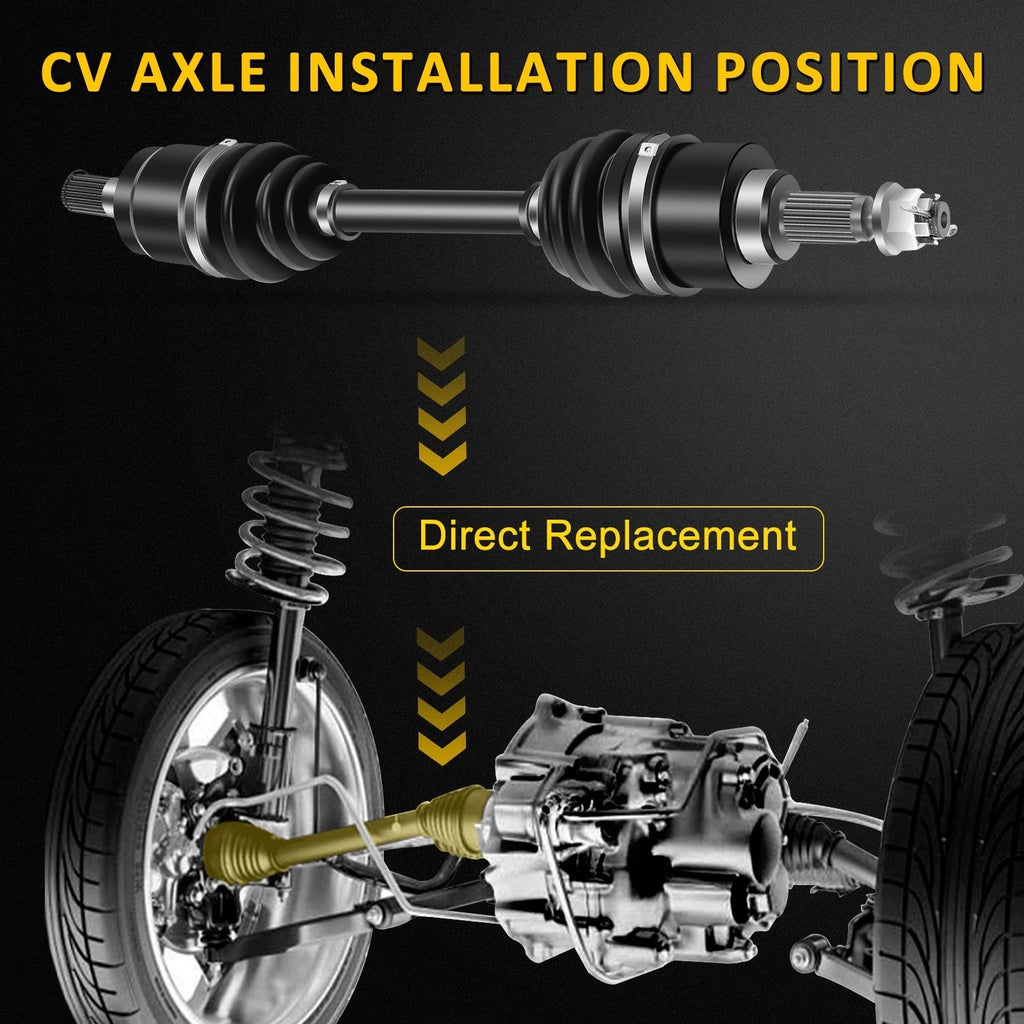 Set of 2 CV Axle Shaft Assemblies for Honda Rancher 420 (2009–2014)