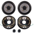 Trailer Hub Drum Kits 5 on 4.5 with 10"x2-1/4" Electric Brakes for 3500 lbs Axle
